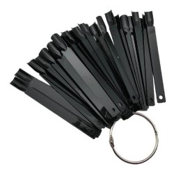 TIPS CON ANILLO  FORMA CUADRADA  NEGRO