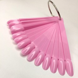 TIPS CON ANILLO  FORMA ALMENDRA ROSA