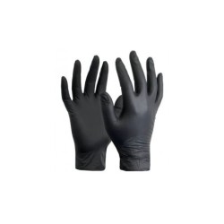 GUANTES DE NITRILO TALLA S NEGRO